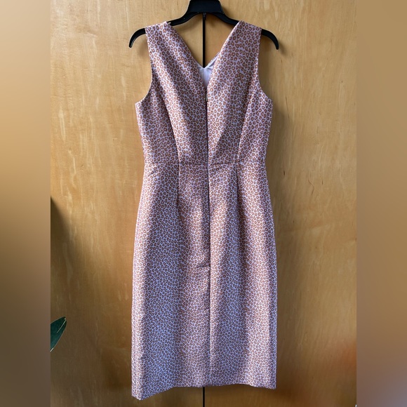 KATE SPADE FLORA LEOPARD MIDI DRESS SIZE 6 - Picture 4 of 9